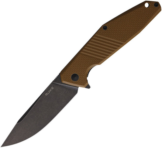 Ruike D191-W Framelock Knife - Brown G10 (RNS20896)