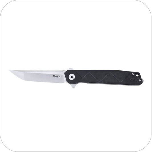 Ruike P127-B Flipper Knife - Black G10 (BNT29212)