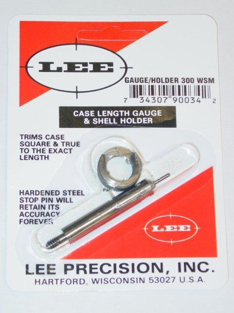 Lee 300 WSM Case Length Gauge & Shell Holder