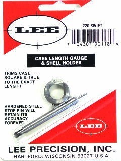 Lee 220 SWIFT Case Length Gauge & Shell Holder