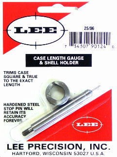 Lee 25/06 Remington Case Length Gauge & Shell Holder