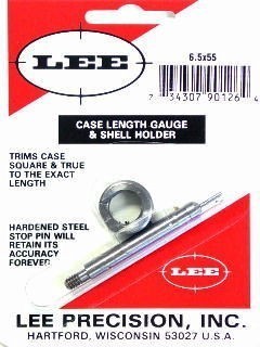 Lee 6.5X55 Swedish Case Length Gauge & Shell Holder