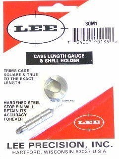 Lee 30M1 Carbine Case Length Gauge & Shell Holder