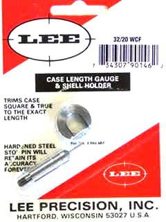 Lee 32/20 WCF Case Length Gauge & Shell Holder