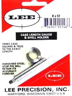 Lee 8X57 Mauser Case Length Gauge & Shell Holder