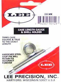 Lee 338 Winchester Magnum Case Length Gauge & Shell Holder
