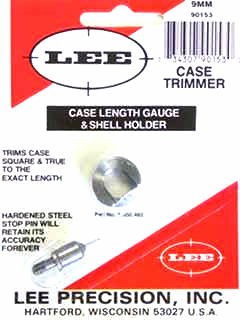 Lee 9MM Luger Case Length Gauge & Shell Holder