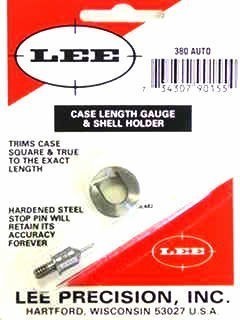 Lee 380 AUTO Case Length Gauge & Shell Holder