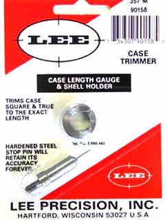 Lee 357 Magnum Case Length Gauge & Shell Holder