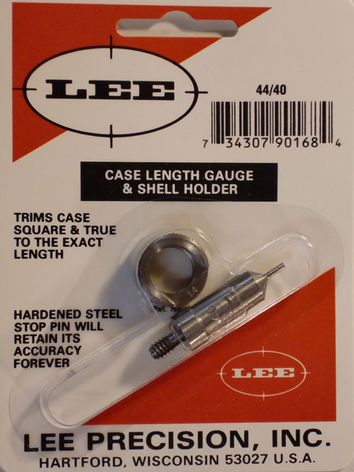 Lee 44/40 Case Length Gauge & Shell Holder