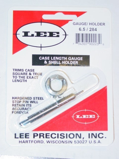 Lee 6.5 Remington Magnum / 6.5x284 Winchester Case Length Gauge & Shell Holder
