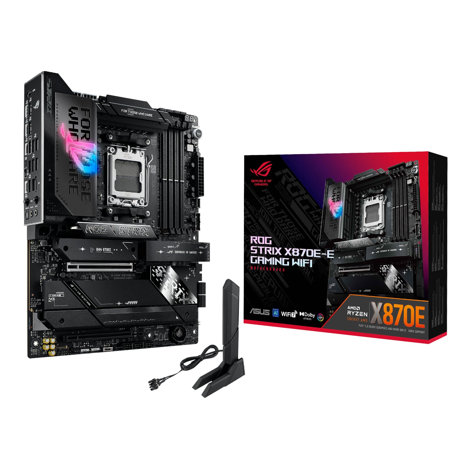 ASUS ROG STRIX X870E-E Gaming AM5 ATX Gaming Motherboard - Guards On Duty Shop & Security Guards