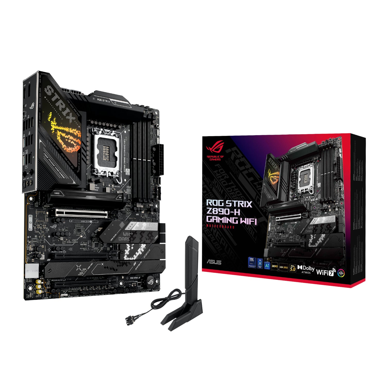 Asus ROG Strix Z890-H GAMING WIFI Intel LGA1851 ATX Motherboard - Guards On Duty Shop & Security Guards