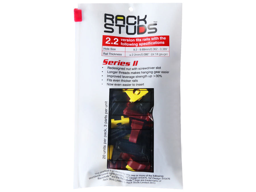 Rackstuds 2.2mm 20 Pack Red - Guards On Duty Shop & Security Guards