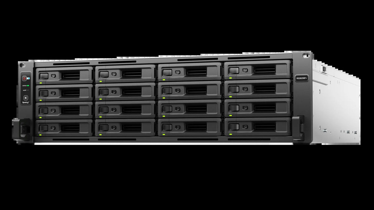 Synology RS2825RP+ 16 Bay RackStation (Expandable to 28 bay)  - AMD Ryzen V1780B 4C CPU 8GB DDR4 ECC UDIMM (2 DIMM slots)