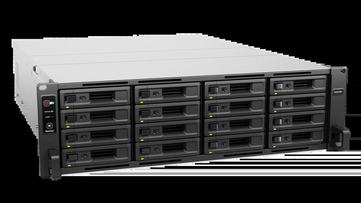 Synology RS2825RP+ 16 Bay RackStation (Expandable to 28 bay)  - AMD Ryzen V1780B 4C CPU 8GB DDR4 ECC UDIMM (2 DIMM slots)