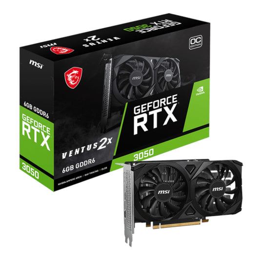 MSI GeForce RTX 3050 VENTUS 2X E 6GB OC Graphics Card - Guards On Duty Shop & Security Guards