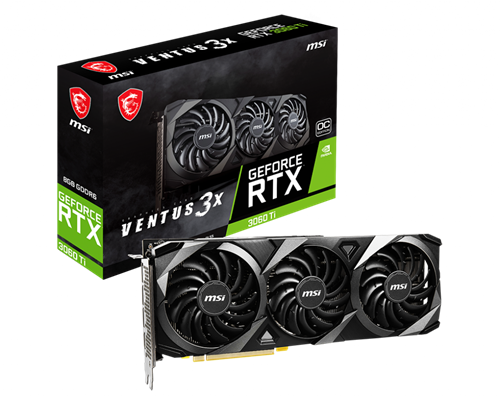 Msi Nvidia Geforce Rtx 3060 Ti Ventus 3X 8G Oc Lhr Graphics