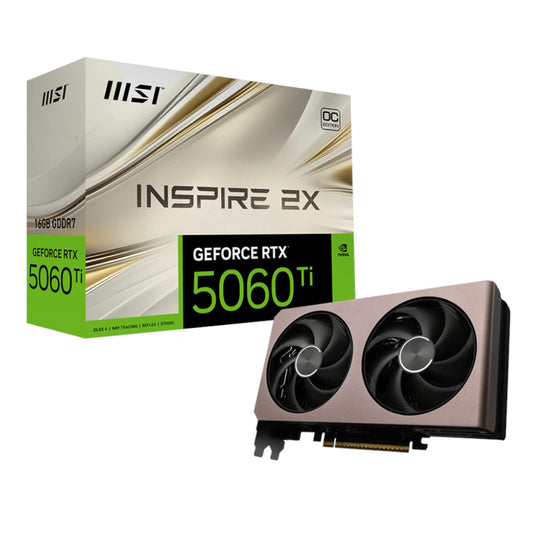 MSI GeForce RTX 5060 Ti 16GB INSPIRE 2X OC Graphics Card - Guards On Duty Shop & Security Guards
