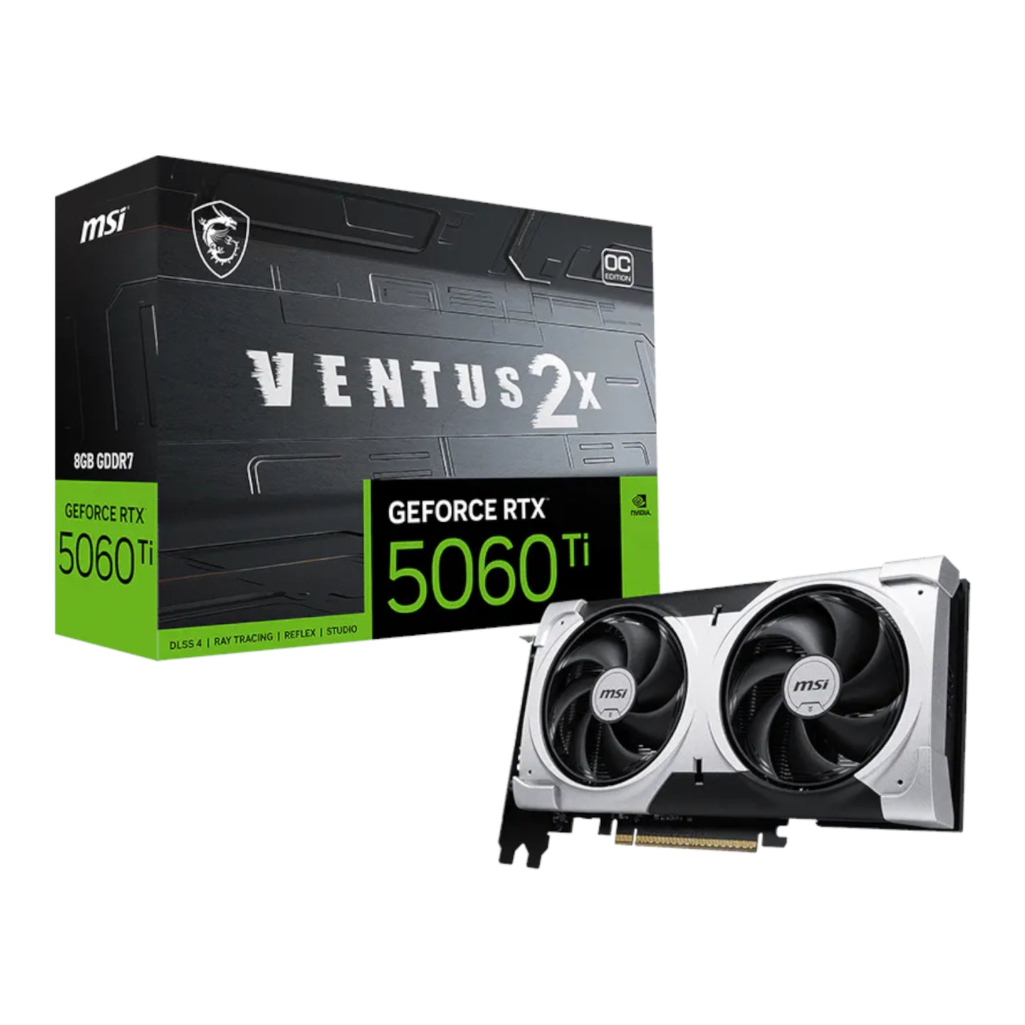 MSI Nvidia GeForce RTX 5060TI VENTUS 2X OC PLUS 8GB Graphics Card - Guards On Duty Shop & Security Guards