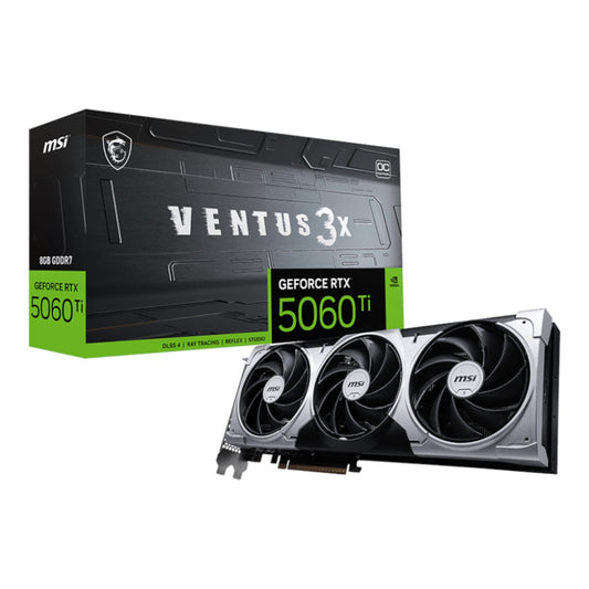 MSI GeForce RTX 5060 Ti VENTUS 3X OC 8GB GDDR7 Graphics Card - Guards On Duty Shop & Security Guards