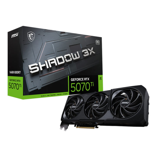 MSI GeForce RTX 5070 Ti 16GB GDDR7 SHADOW 3X OC Graphics Card - Guards On Duty Shop & Security Guards