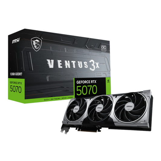 MSI GeForce RTX 5070 12GB VENTUS 3X OC Graphics Card - PCIe 5.0 - Guards On Duty Shop & Security Guards