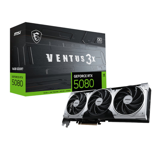 MSI GeForce RTX 5080 16G VENTUS 3X OC PLUS Graphics Card - Guards On Duty Shop & Security Guards