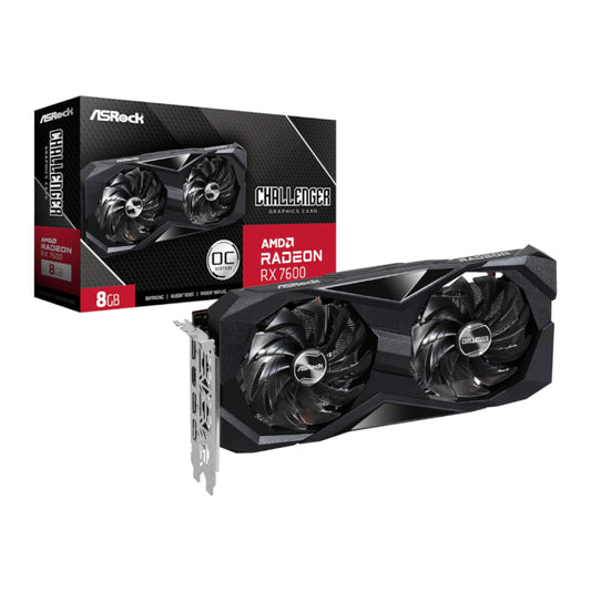 ASRock Radeon RX7600 Challenger 8G OC GDDR6 128-BIT Graphics Card - Guards On Duty Shop & Security Guards