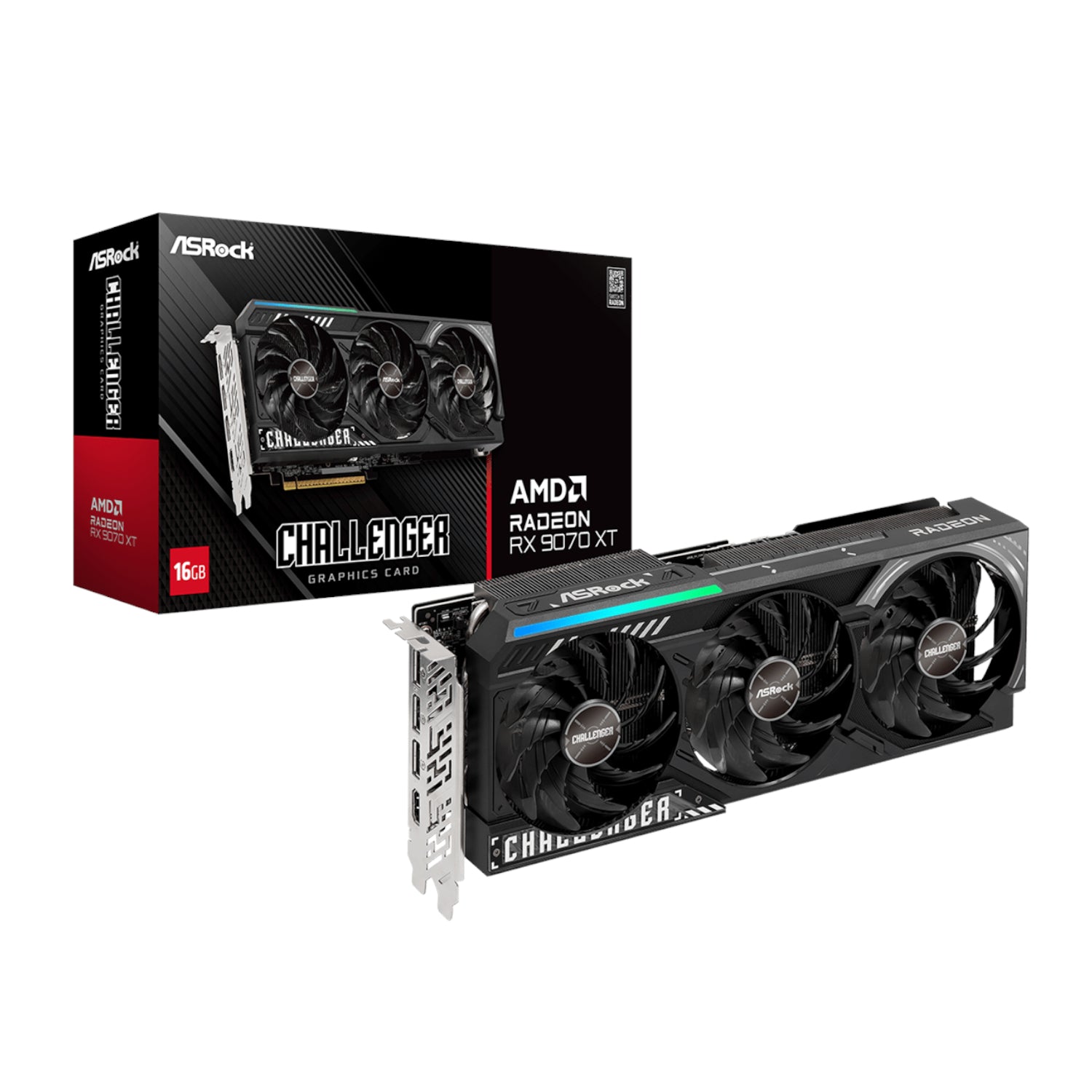 ASRock Radeon RX9070 XT Challenger 16G Graphics Card - Guards On Duty Shop & Security Guards