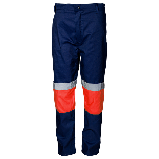 Pinnacle Navy/Red Reflective Working Trouser (Waist 30 – 50)