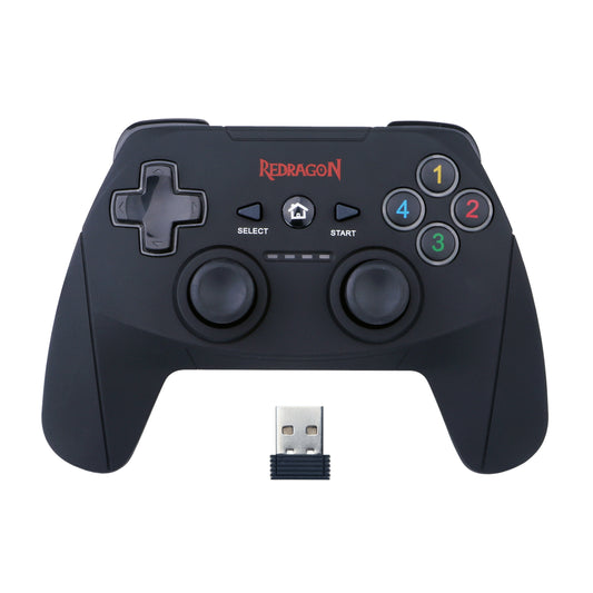 Redragon HARROW Wireless X/D-input(Digital/Analog) PC Controller - Black - Guards On Duty Shop & Security Guards