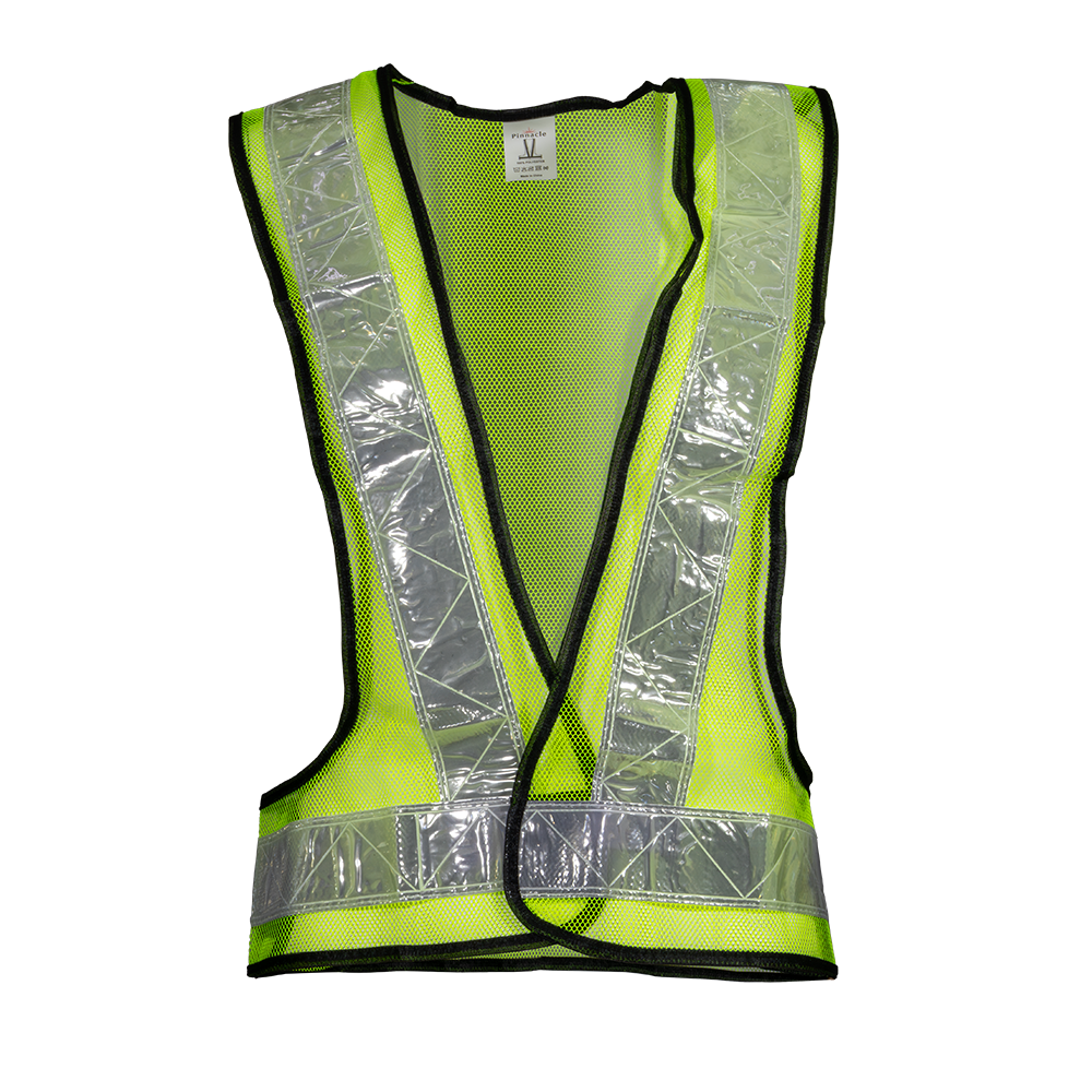Pinnacle Lime Reflective BIB with Velcro Mesh (Pack of 5) (Pack of 5)