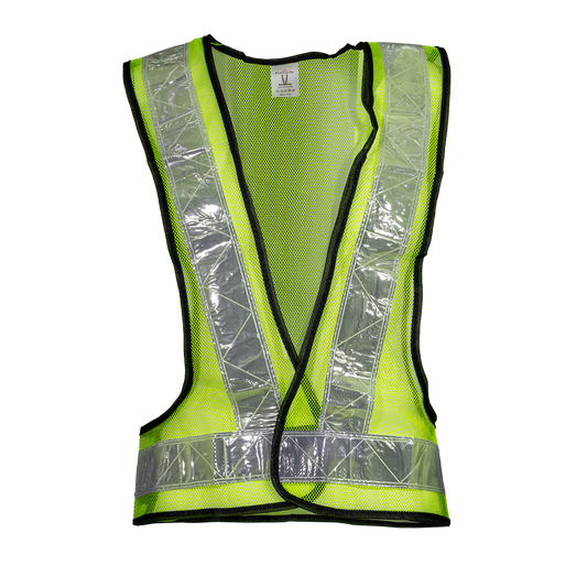 Pinnacle Lime Reflective BIB with Velcro Mesh (Pack of 5) (Pack of 5)