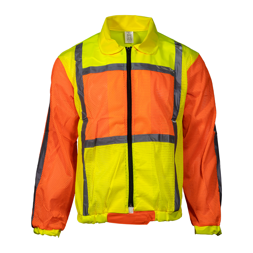 Pinnacle Lime & Orange Reflective Jacket with Sleeve (S – 2XL) (Pack of 2)