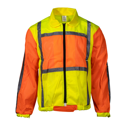Pinnacle Lime & Orange Reflective Jacket with Sleeve (S – 2XL) (Pack of 2)