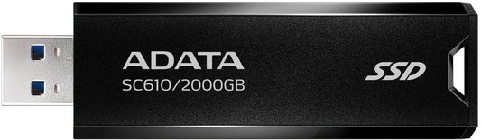 Adata Sc610 Usb 3.2 Gen2 2Tb External Ssd