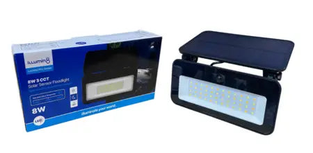 8W Solar Sensor Light 3 Cct 3000k / 4000k / 6500k Illumin8