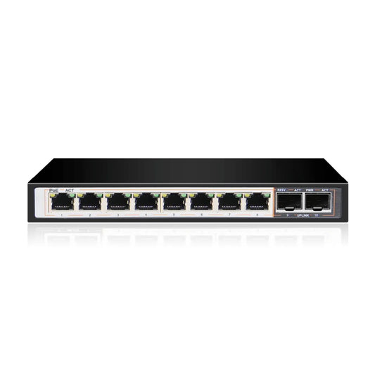 UltraLAN 8-Port Gigabit PoE Switch + 2 SFP Uplink – 96W