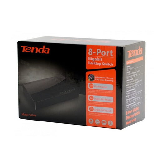 Tenda SG108 - TENDA DESKTOP SWITCH 8-PORT GIGABIT 10/100/1000