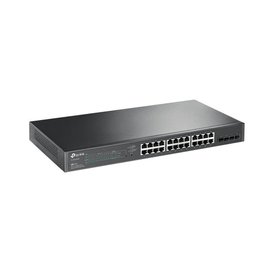 TP-LINK 24-PORT GBE POE+, 4SFP OMADA CLOUD SWITCH