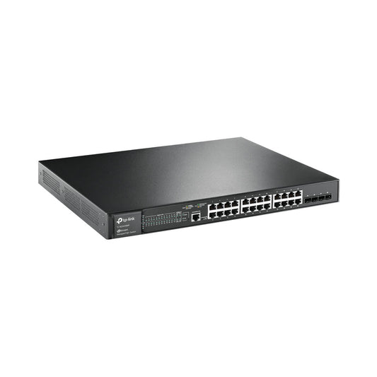 TP-LINK 24-PORT GBE POE+, 4SFP OMADA CLOUD SWITCH