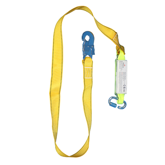 Pinnacle Single Lanyard with Shock Absorber & Snap Hook