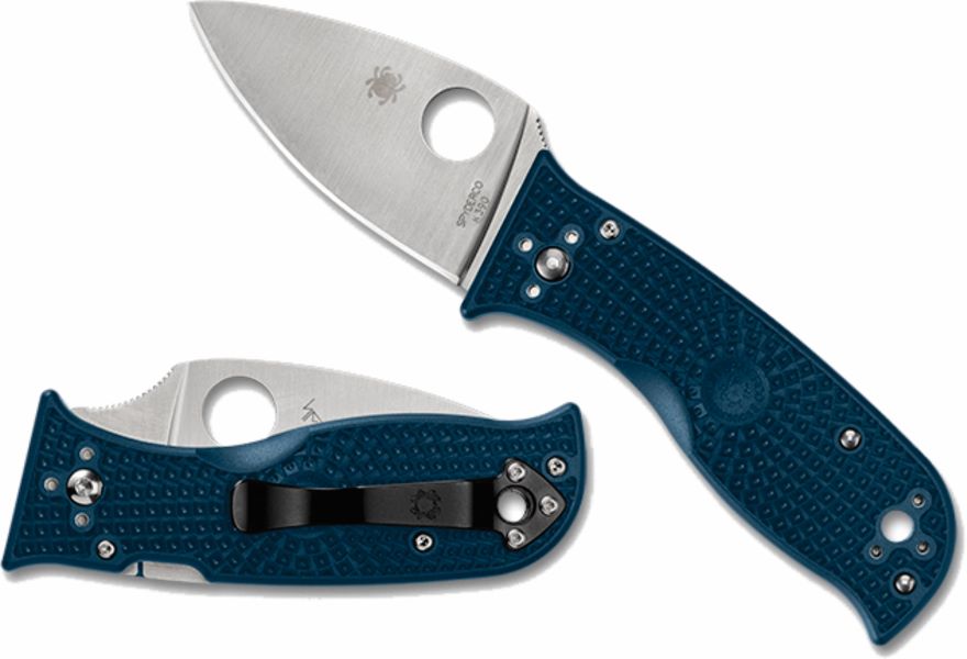 Spyderco Lil Temperance 3 Blue K390 Lightweight Plain (C69PBL3K390)