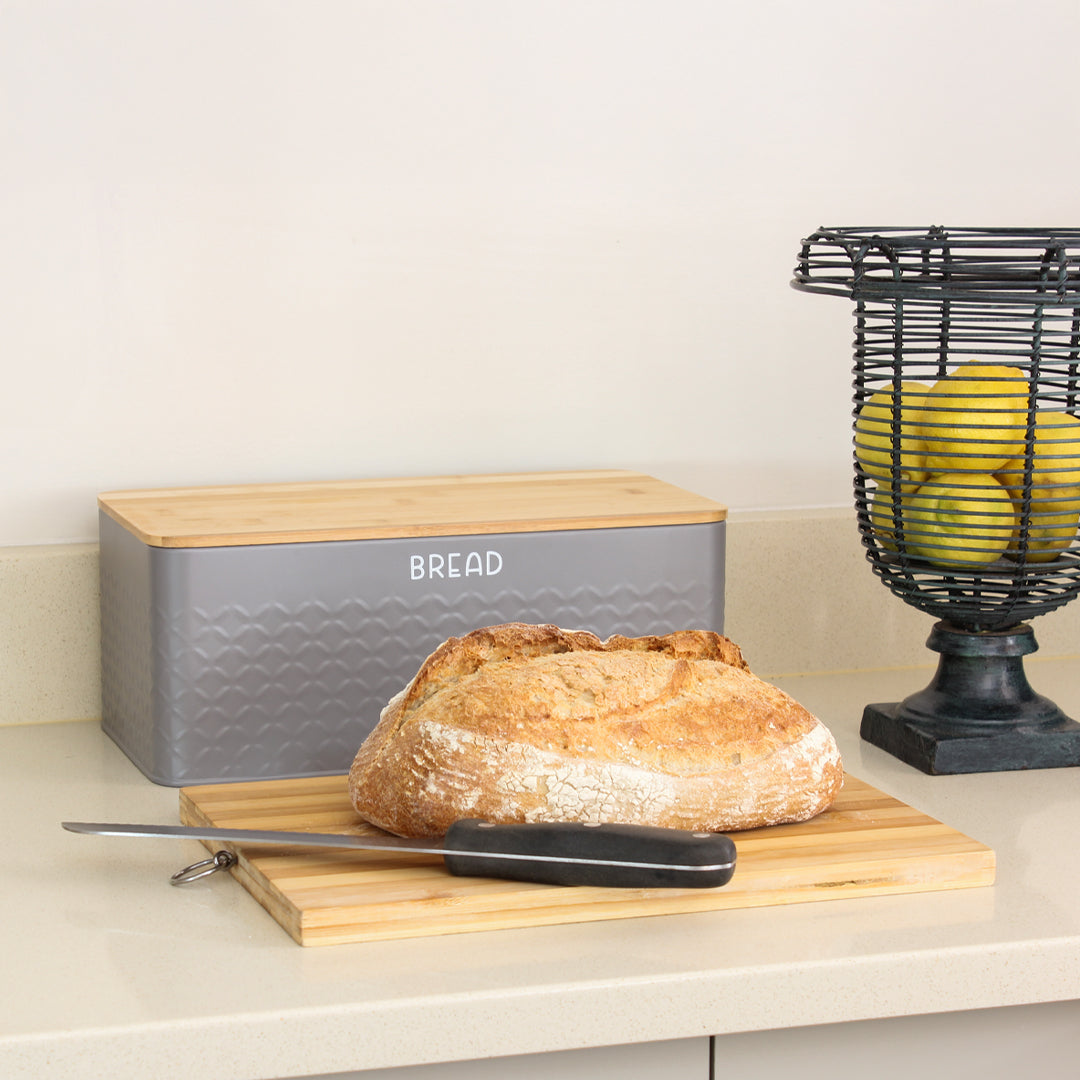 CASA Bread Bin & 3Pc Canister Set - Monza