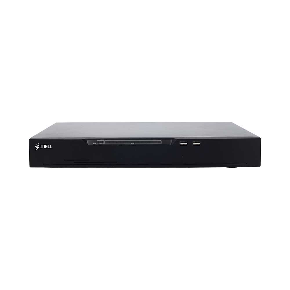 Sunell Nvr 16ch, 2 Bay, 1x Lan, 16x Poe, H.265 — SUNELL SECURITY | Guards on Duty Shop