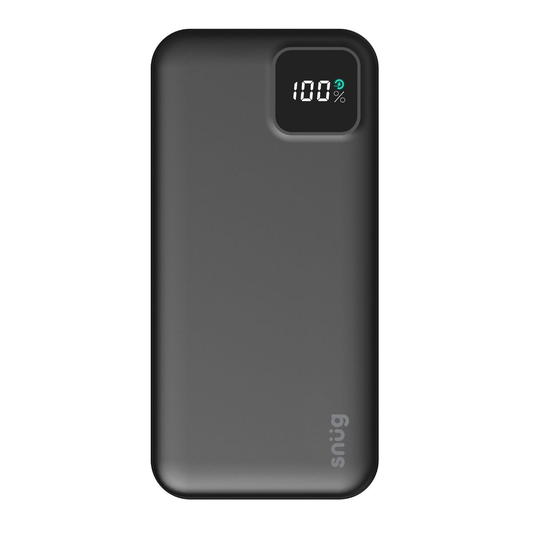 Snug 10000mah sqr dig PD Powerbank-Black - Power bank - Snug - Accessories - Guards On Duty Shop & Security Guards