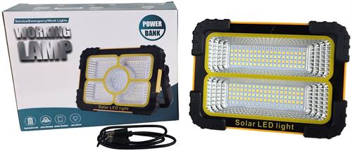 Solarix Orange Solar 30W Portable Rechargeable Led Light