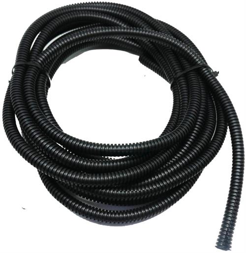 Solarix Flexible Conduit 10Mm Diameter Pvc Black 5 Metre