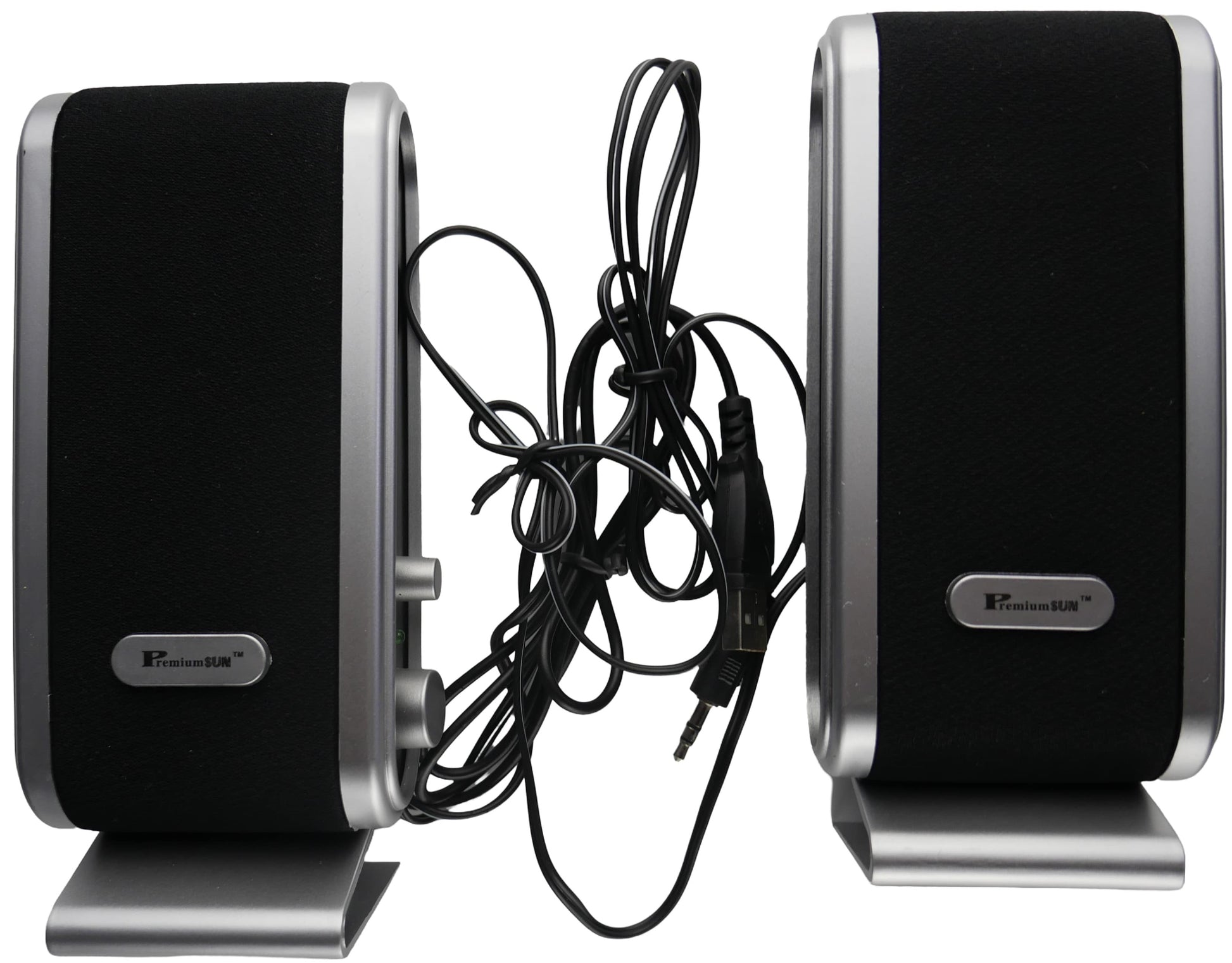 Unique Usb Multimedia Speakers Black &Amp; Silver
